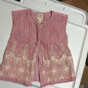 Adorable pinstripe smock shirt